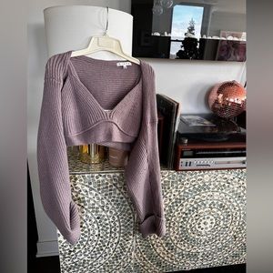 HYFVE cami bra top plus matching shrug